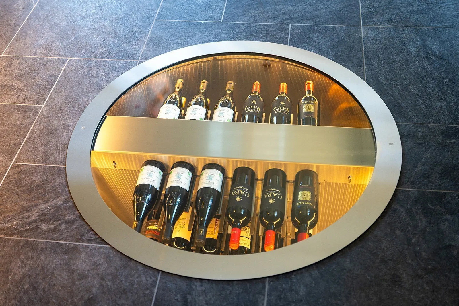 Vinorage Ronde Wijnkelder Lift | 108 Flessen