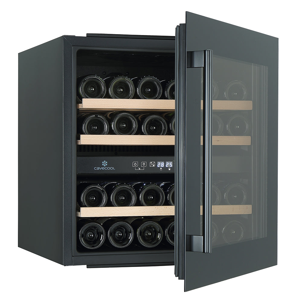 Cavecool Morion Dravite 36 | 2 Zonen | Weinklimaschrank