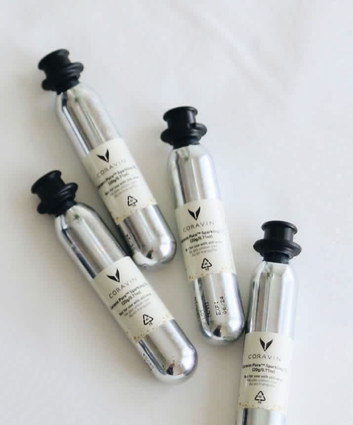 Coravin Pure Sparkling CO₂ Capsules 6 Pieces