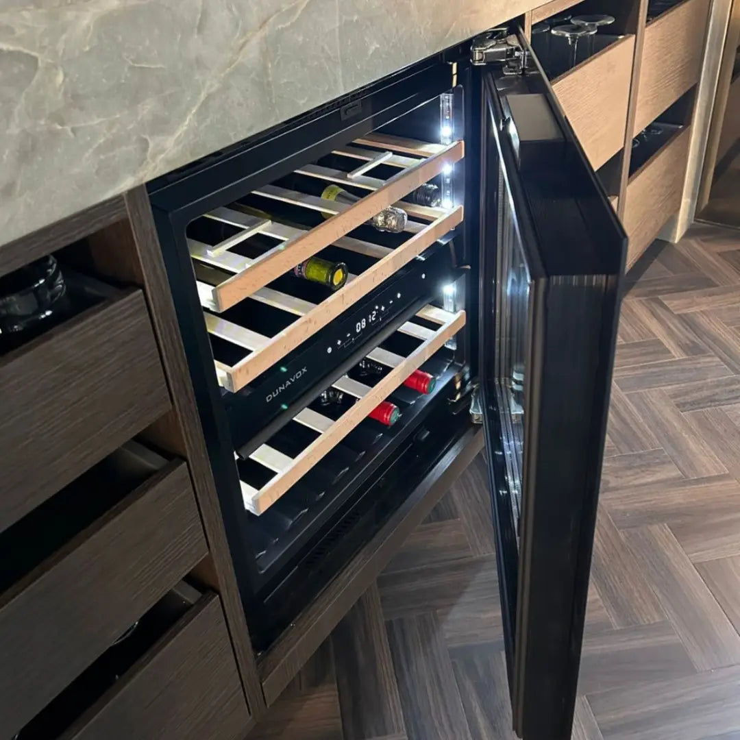 Dunavox Horizon 25 Push to open | 2 zones | Wine climate cabinet