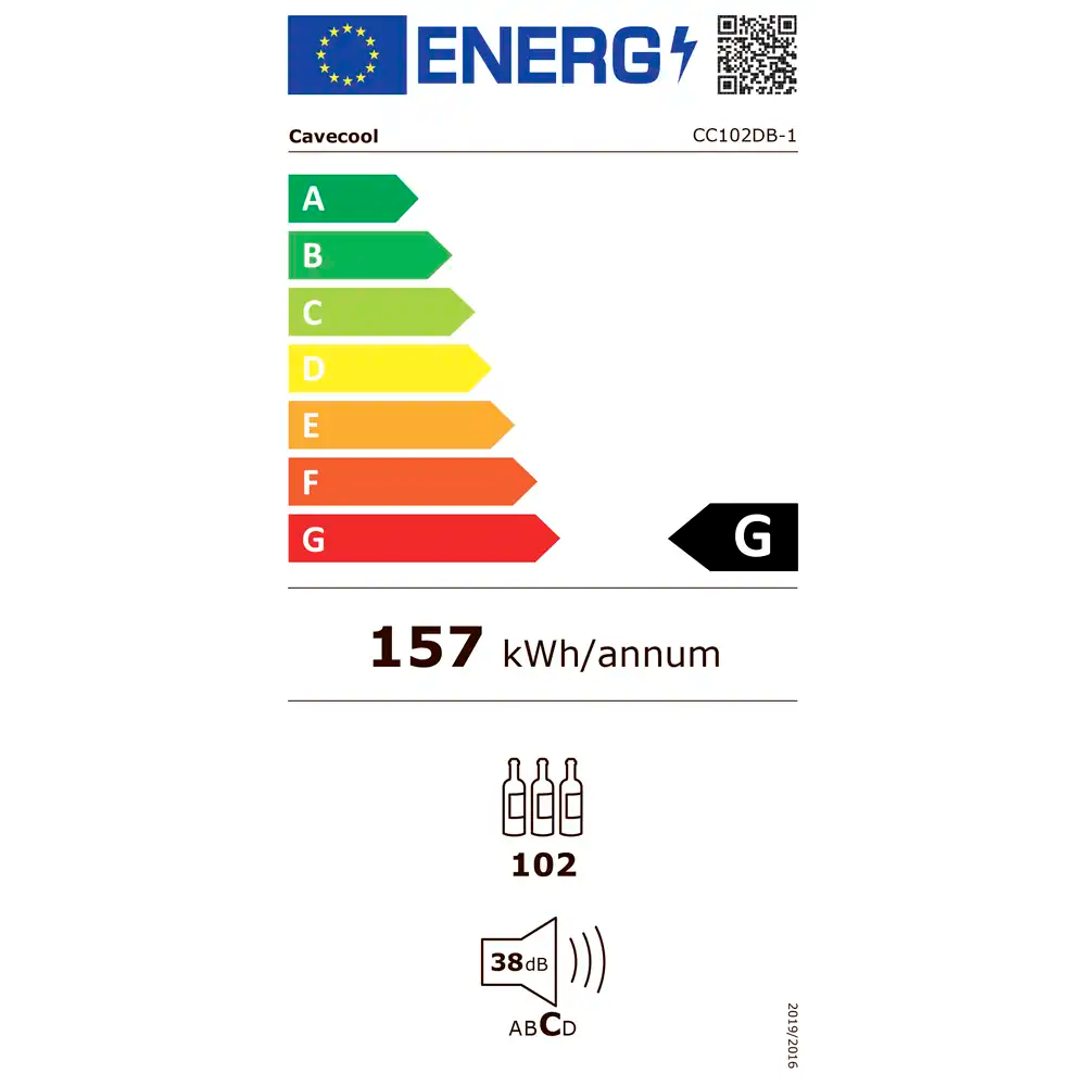Cavecool Chill Sapphire 102 | 2 Zonen | Weinklimaschrank