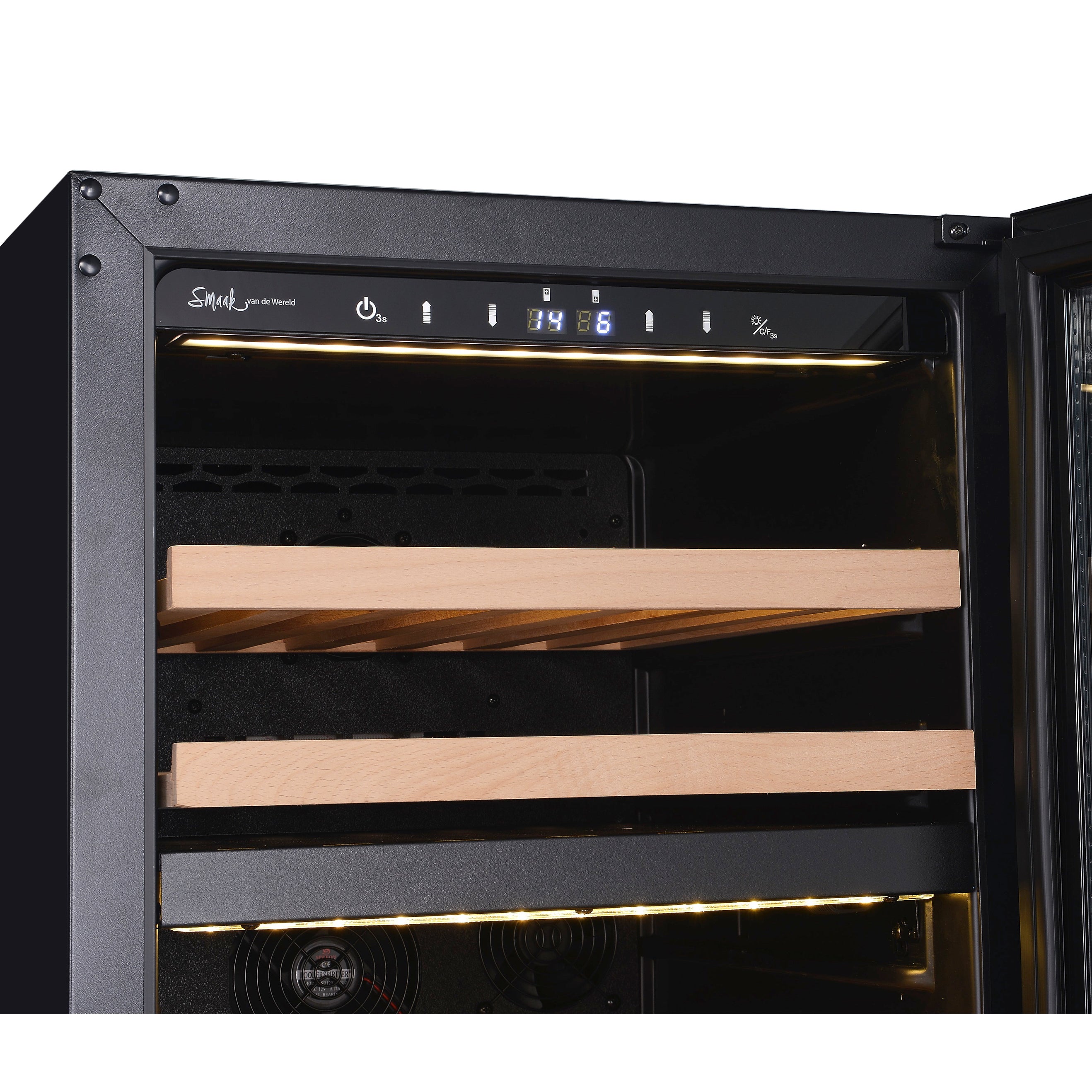 Weinklima D40T Schwarz | 2 Zonen | Weinklimaschrank