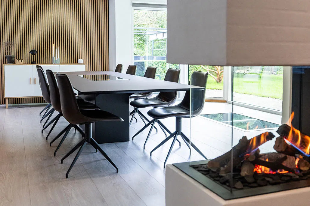 Vinorage tafel met ingebouwde barlift