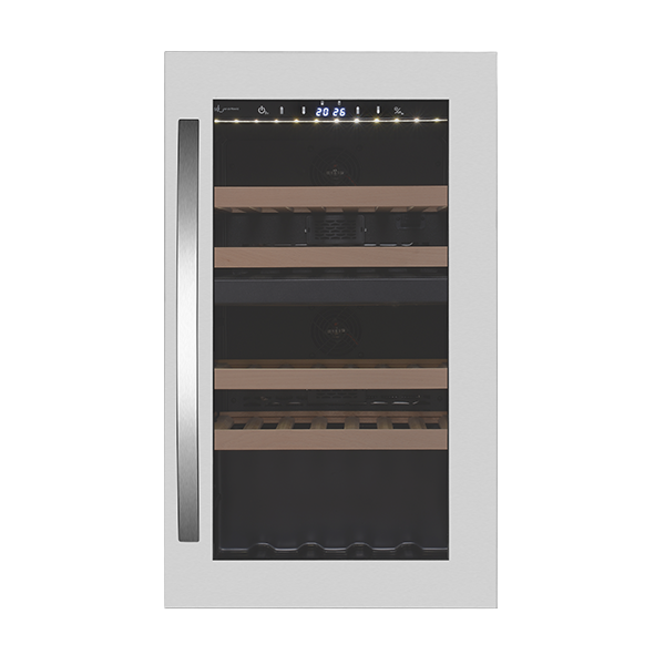 Wine Klima D40T RVS | 2 zones | Wine climate cabinet