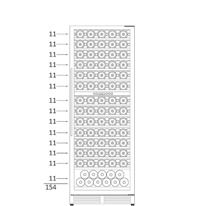 Vinata Presanella 154 | 2 zones | Wine climate cabinet