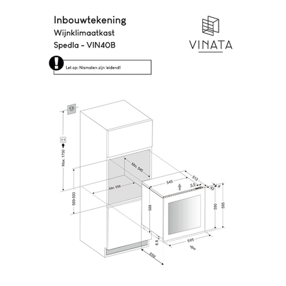 Vinata Spedla 23 | 2 zone's | Wijnklimaatkast