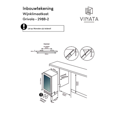 Vinata Grivola 110 | 2 zone's | Wijnklimaatkast