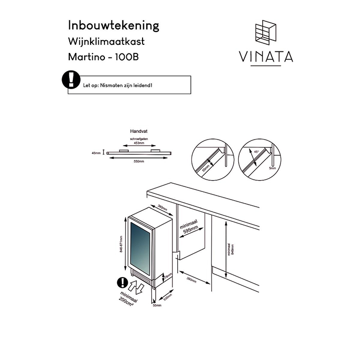 Vinata Martino 30 | 2 zone's | Wijnklimaatkast