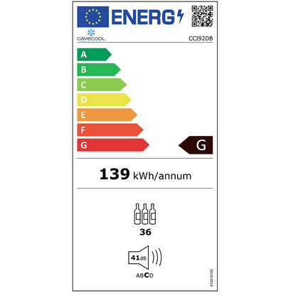 Cavecool Morion Dravite 36 | 2 zones | Wijnklimaatkast