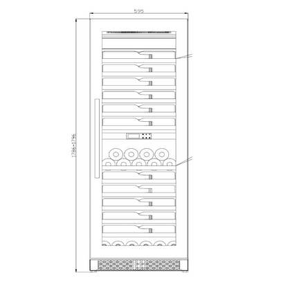 Wine Klima D92T | 2 zones | Wijnklimaatkast