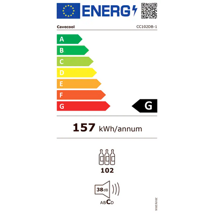 Cavecool Chill Sapphire 102 | 2 zones | Wijnklimaatkast