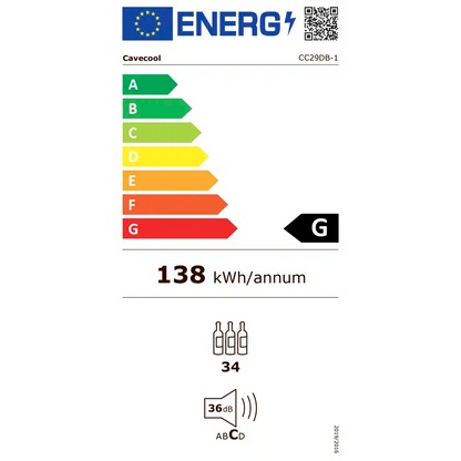 Cavecool Chill Ruby 34 | 2 zones | Wijnklimaatkast