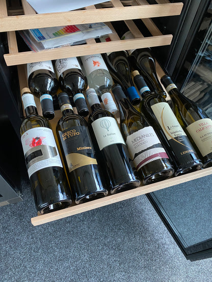 Wine Klima D104T-Zwart | 2 zones | Wijnklimaatkast