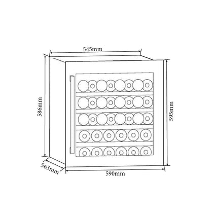 Cavecool Morion Dravite 36 | 1 zone | Wijnklimaatkast