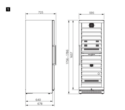 Dometic D154FB | 2 zones |  Wijnklimaatkast