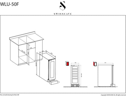 Swisscave WLU-50F | 1 zone | Wijnkoelkast