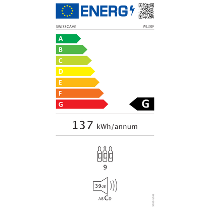 Swisscave WL30F | 1 zone | Classic Wijnkoelkast