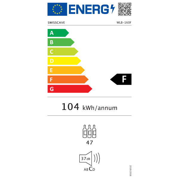Swisscave WLB-160F | 1 zone | Premium wijnkoelkast